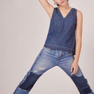 *SOLD* Rag & Bone Drape V-Neck Released Hem Tank
